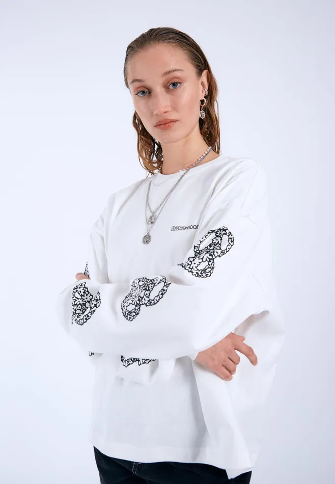 Lily Long Sleeve 8211 Off White Peaces Off White Peaces Women Dr Denim Longsleeves Lily Long Sleeve 8211 Off White Peaces Off White Peaces Women Dr Denim Longsleeves