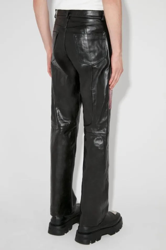 LilyOrchid Robert Mapplethorpe Leather Trousers Black Men MISBHV Trousers