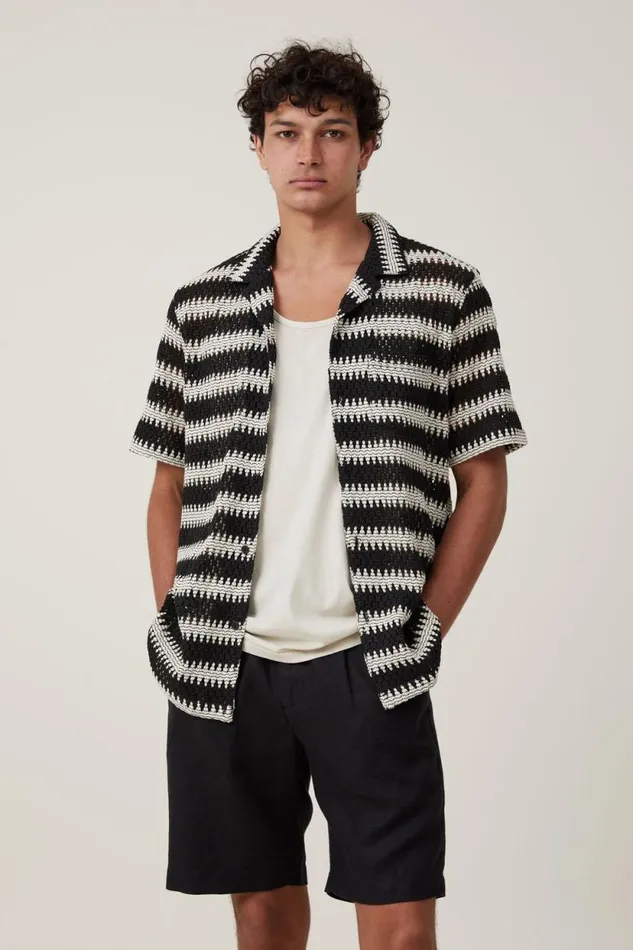 Linen Pleat Short Black Men Cotton On Shorts Linen Pleat Short Black Men Cotton On Shorts