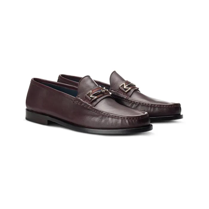 Loafers Men Moreschi Bordeaux Leather Loafer