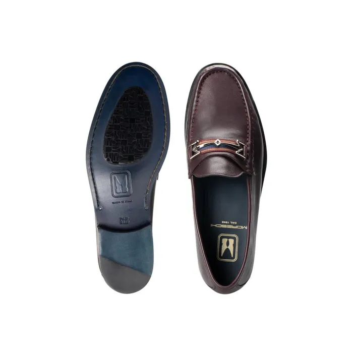 Loafers Men Moreschi Bordeaux Leather Loafer