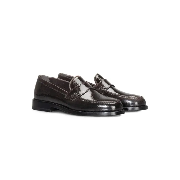 Loafers Women Moreschi FOR HER 8211 Grey Leather Loafer
