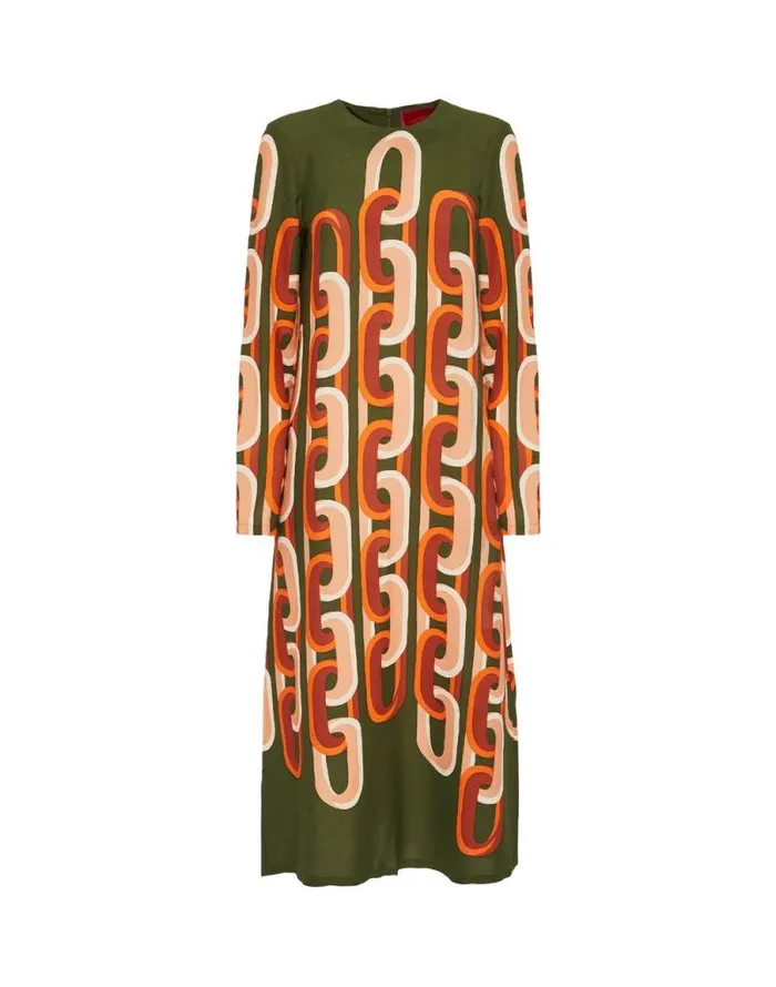 Long Sleeve Midi Swing Dress Prometheus Place Camouflage Women La Double J Dresses Long Sleeve Midi Swing Dress Prometheus Place Camouflage Women La Double J Dresses