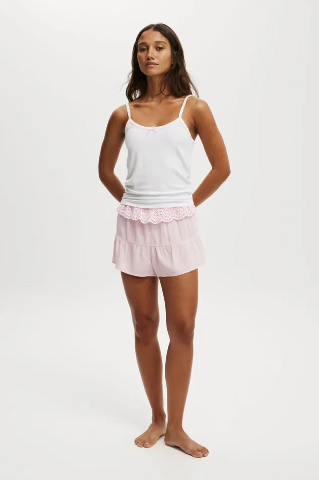 Longline Rib Sleep Tank White Women Cotton On Tops