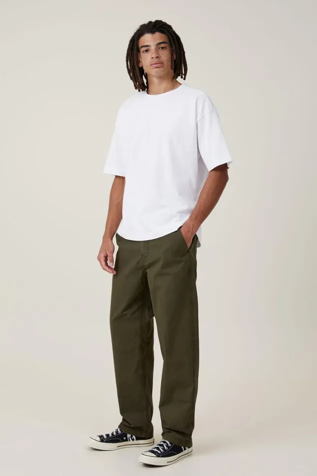 Loose Fit Pant Washed Jungle Ripstop Men Cotton On Pants