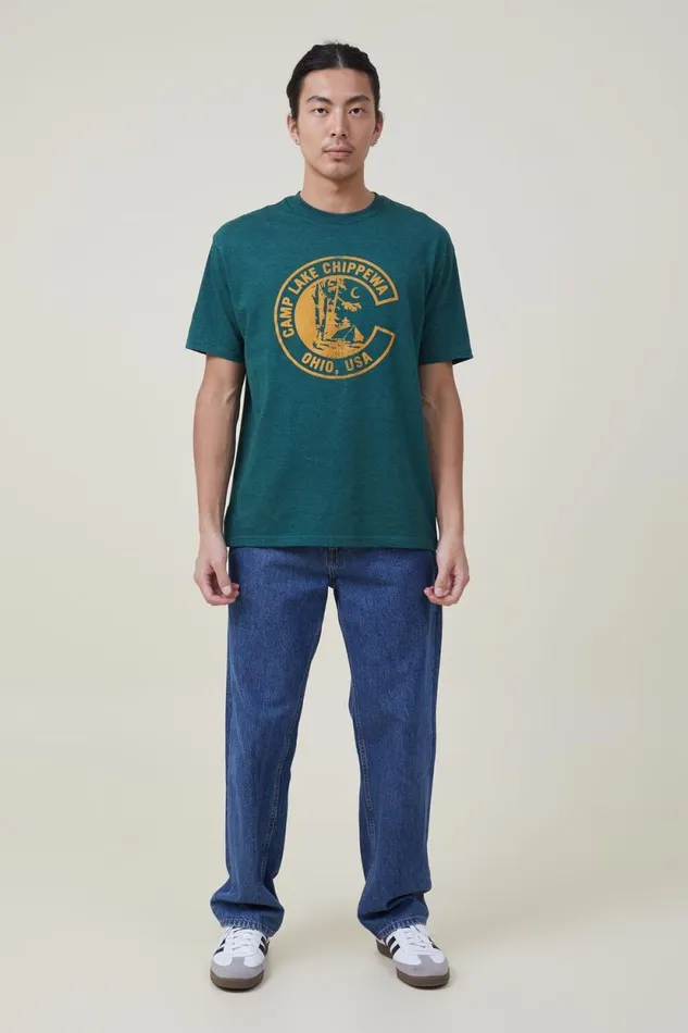 Loose Fit Souvenir TShirt Evergreenchippewa Men Cotton On Tees and Tanks Loose Fit Souvenir TShirt Evergreenchippewa Men Cotton On Tees and Tanks