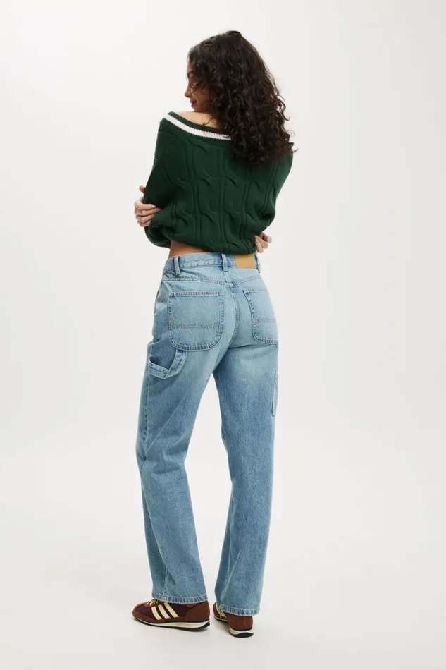 Loose Straight Jean Bells Bluecarpenter Women Cotton On Pants Loose Straight Jean Bells Bluecarpenter Women Cotton On Pants