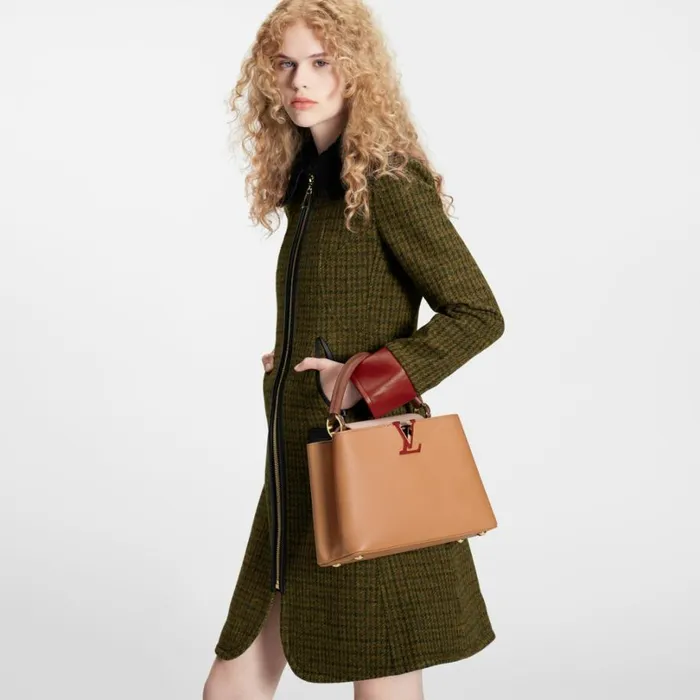Louis Vuitton Capucines Bag Louis Vuitton M20784 Capucines MM Arizona Wood 8211 Louis Vuitton Handbag Store 8211 Women