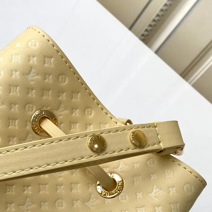 Louis Vuitton NeoNoe Bag Louis Vuitton M22599 Calfskin Yellow Nono BB 8211 Louis Vuitton Handbag Store 8211 Women