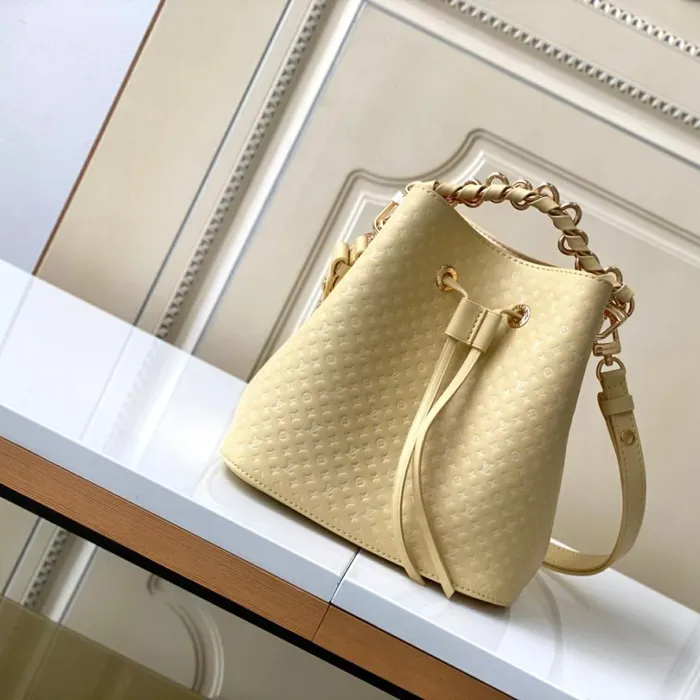 Louis Vuitton NeoNoe Bag Louis Vuitton M22599 Calfskin Yellow Nono BB 8211 Louis Vuitton Handbag Store 8211 Women