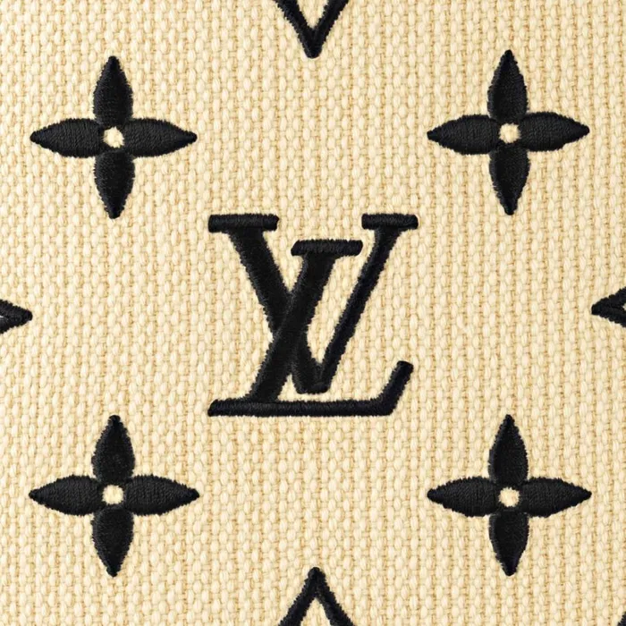 Louis Vuitton Neverfull Bag Louis Vuitton M22838 Neverfull MM Lotus Cotton Black Beige 8211 Louis Vuitton Handbag Store 8211 Women