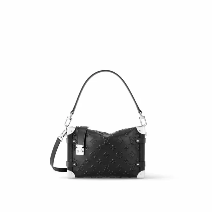 Louis Vuitton Trunk Bag Louis Vuitton M21709 Side Trunk MM Black Fashion Leather 8211 Louis Vuitton Handbag Store 8211 Women