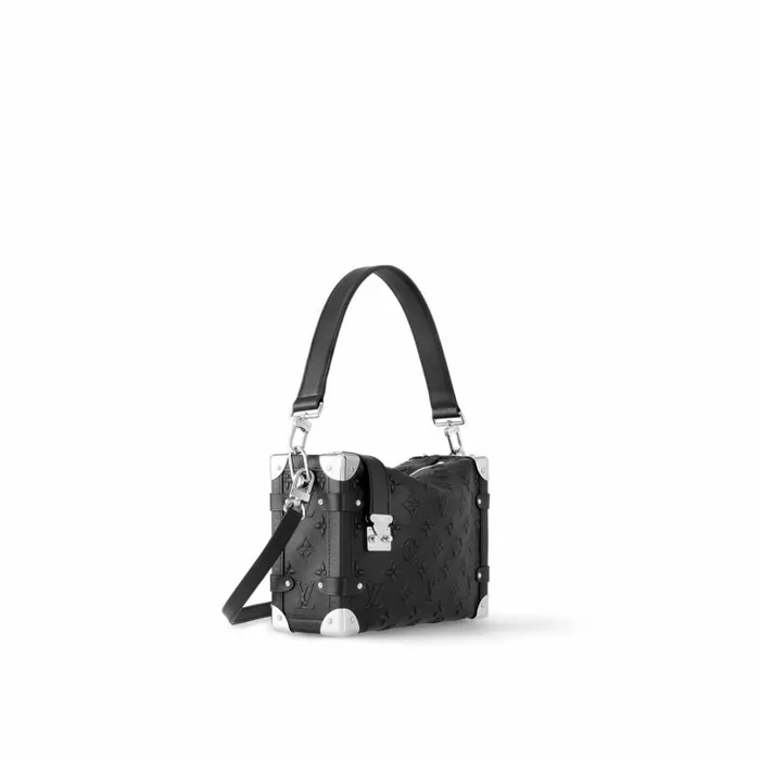 Louis Vuitton Trunk Bag Louis Vuitton M21709 Side Trunk MM Black Fashion Leather 8211 Louis Vuitton Handbag Store 8211 Women