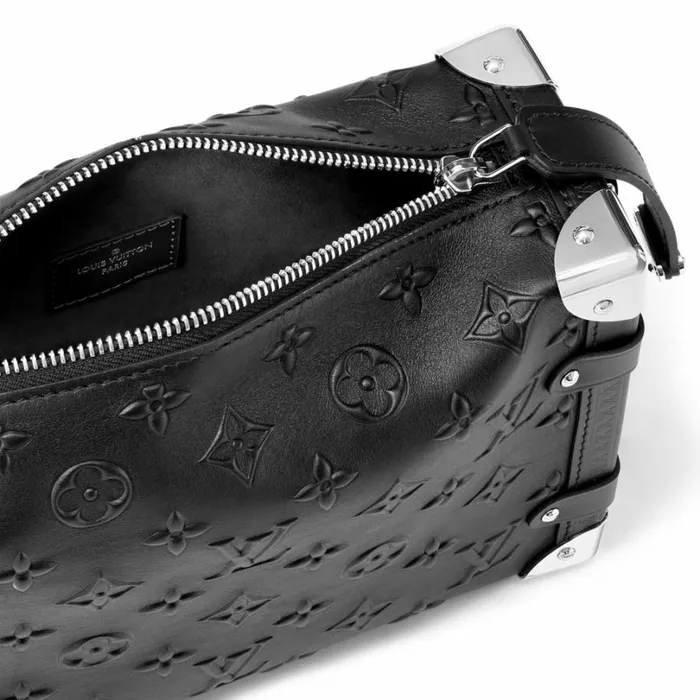 Louis Vuitton Trunk Bag Louis Vuitton M21709 Side Trunk MM Black Fashion Leather 8211 Louis Vuitton Handbag Store 8211 Women