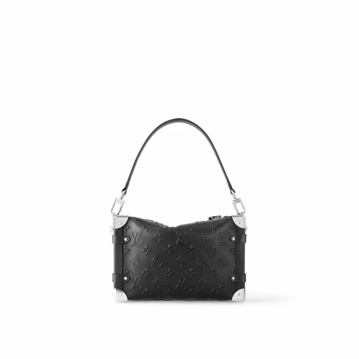 Louis Vuitton Trunk Bag Louis Vuitton M21709 Side Trunk MM Black Fashion Leather 8211 Louis Vuitton Handbag Store 8211 Women