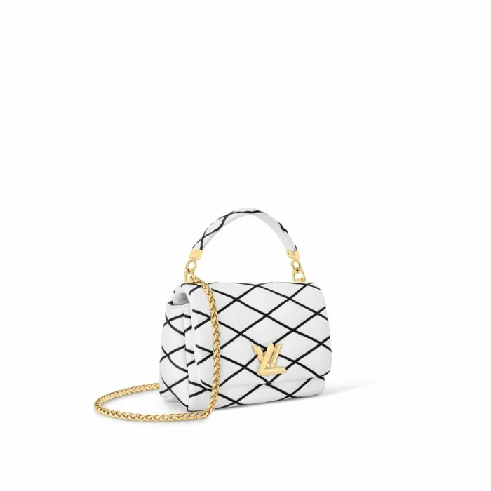 Louis Vuitton Twist Bag Louis Vuitton M22890 GO14 MM WhiteBlack 8211 Louis Vuitton Handbag Store 8211 Women