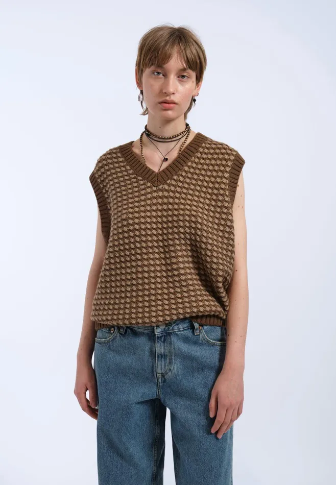 Lowen Vest 8211 Morel Mix Morel Mix Women Dr Denim Sweatshirts and Hoodies