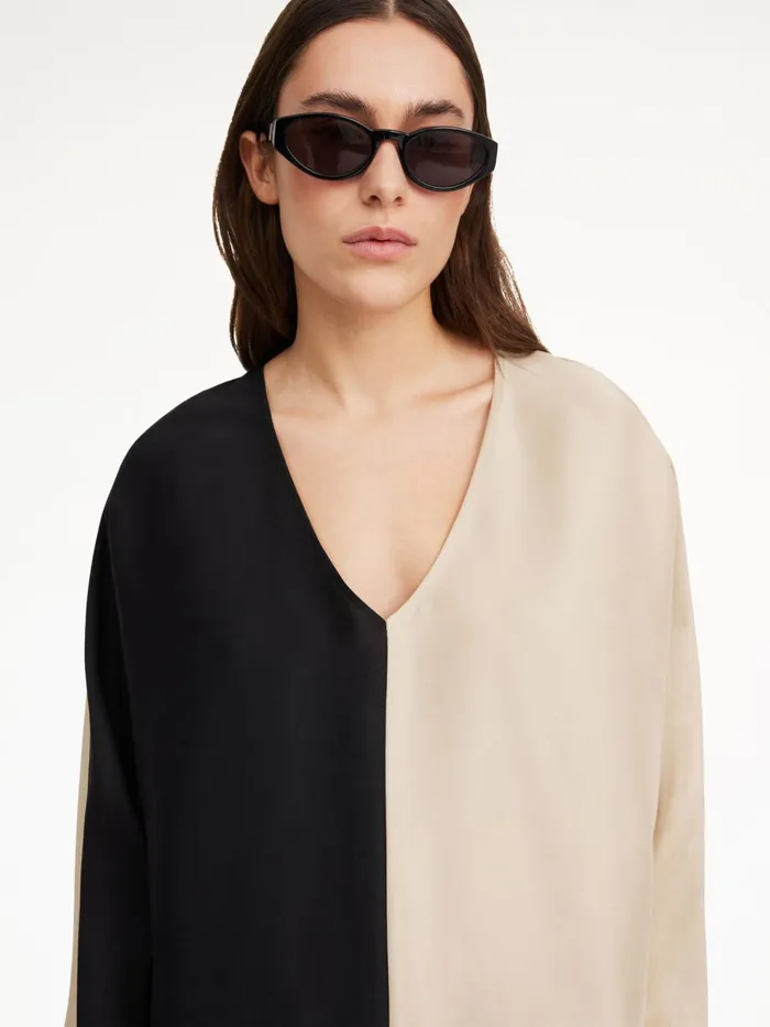 Lucine Silk Maxi Dress Black Women By Malene Birger Dresses