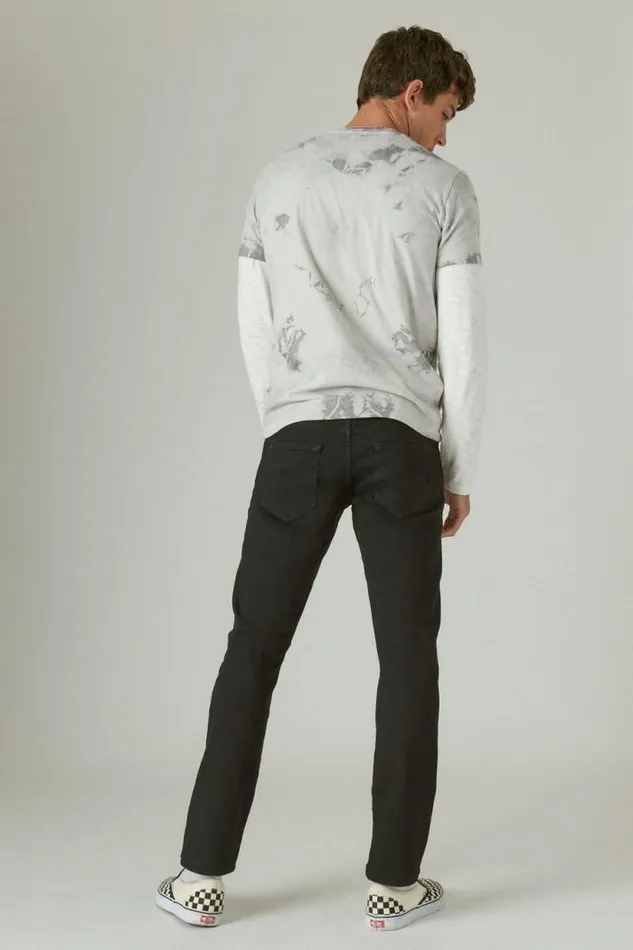 Lucky Brand 110 Slim Advanced Stretch Jean Black Rinse Men Jeans