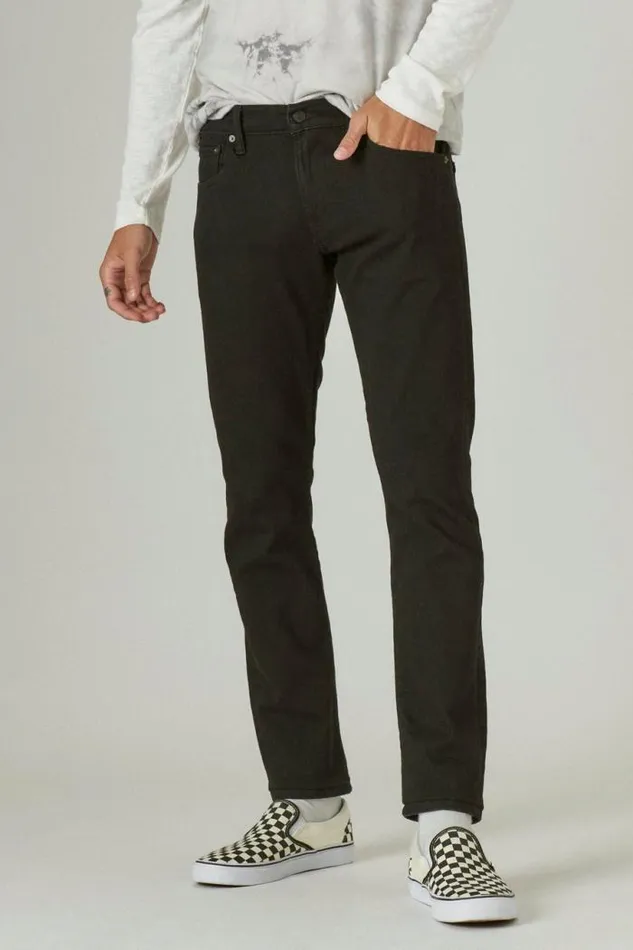 Lucky Brand 110 Slim Advanced Stretch Jean Black Rinse Men Jeans