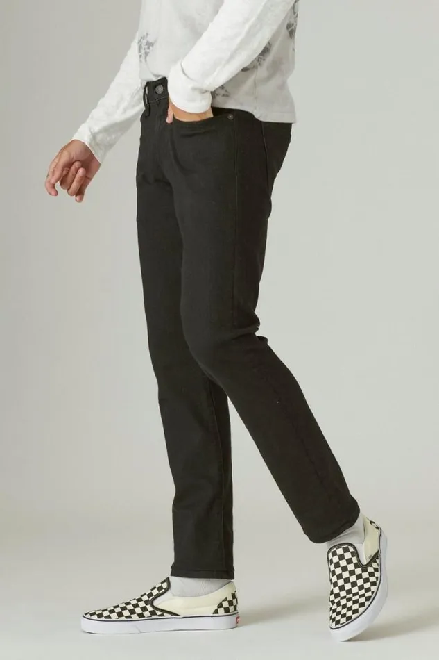 Lucky Brand 110 Slim Advanced Stretch Jean Black Rinse Men Jeans