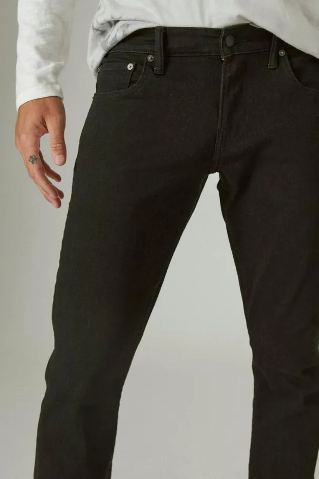 Lucky Brand 110 Slim Advanced Stretch Jean Black Rinse Men Jeans