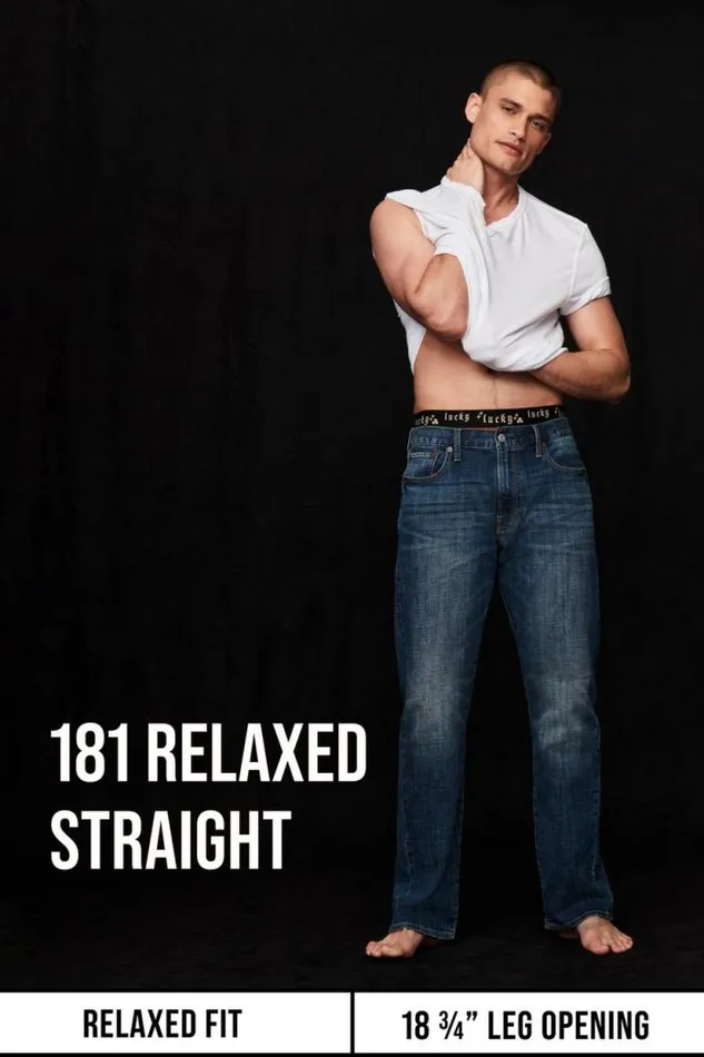 Lucky Brand 181 Relaxed Straight Wade Men Jeans