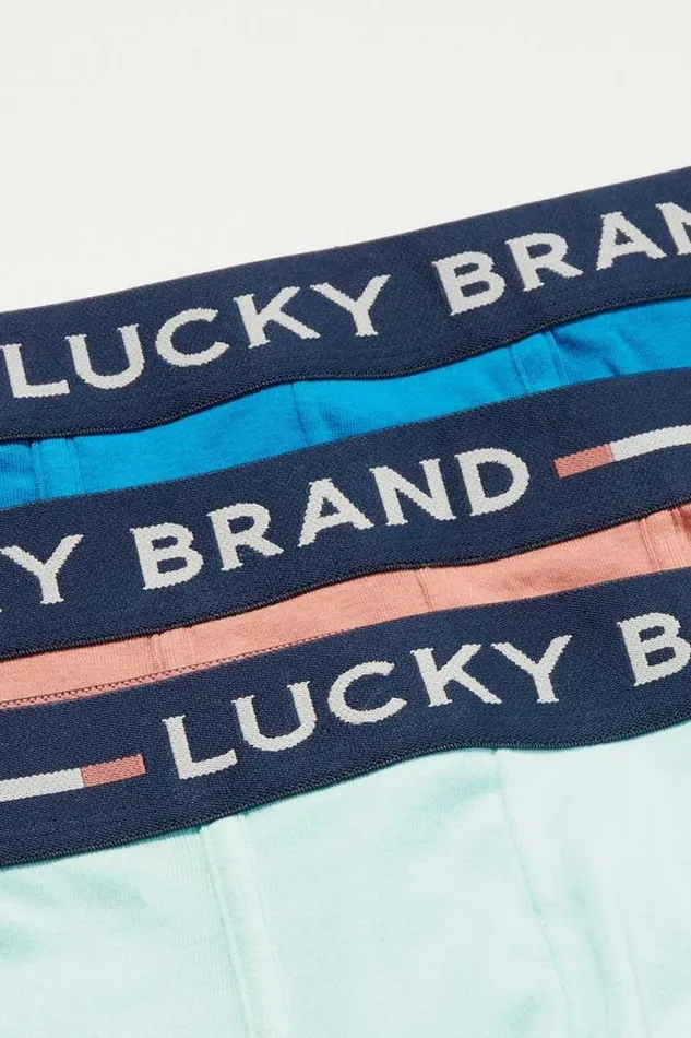 Lucky Brand 3 Pack Cotton Modal Boxer Brief Multi Men Underwear and Sleepwear