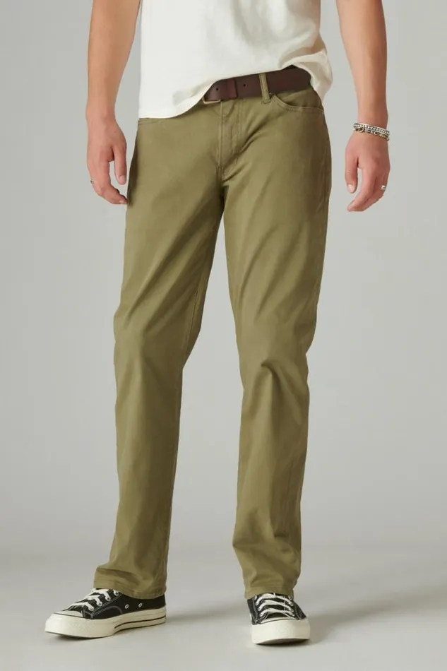 Lucky Brand 363 Straight Sateen Stretch Jean Sage Shadow Men Pants