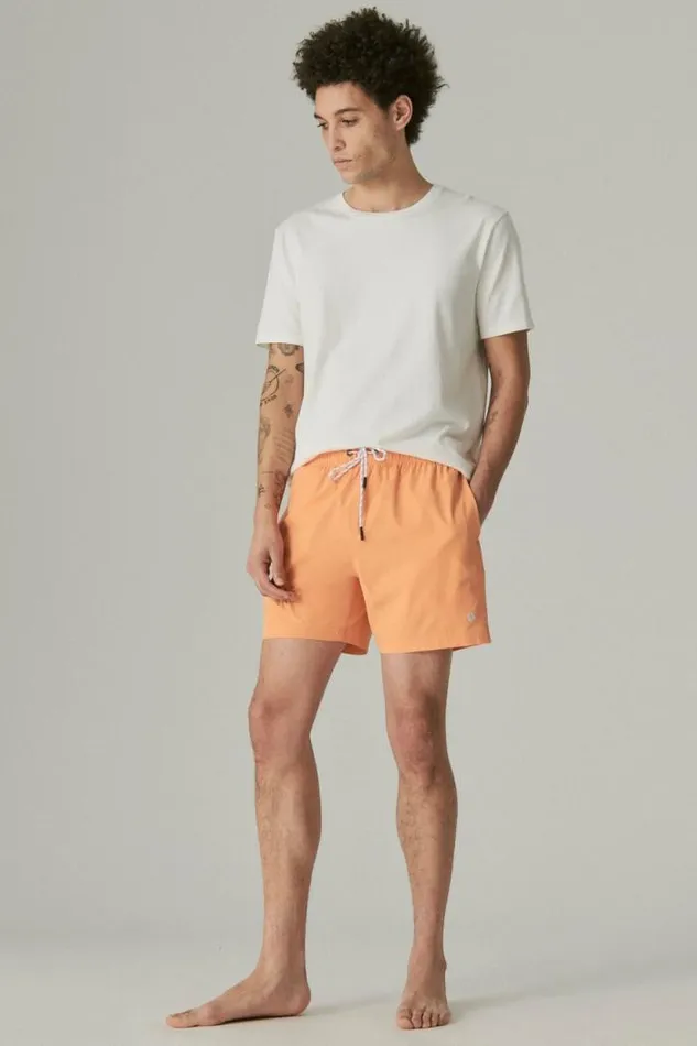 Lucky Brand 6034 Stretch Swim Short Amberglow Men Swim