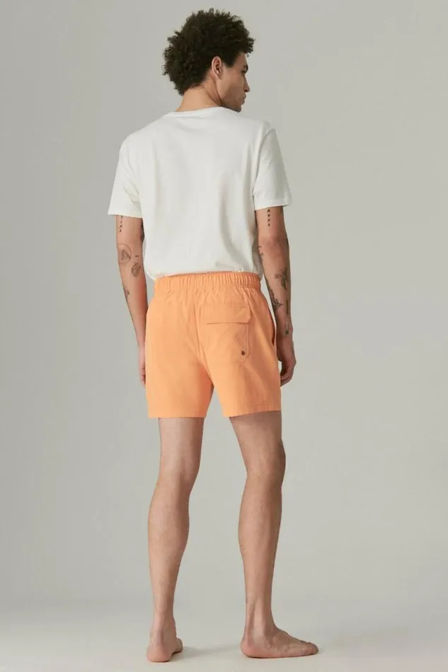 Lucky Brand 6034 Stretch Swim Short Amberglow Men Swim