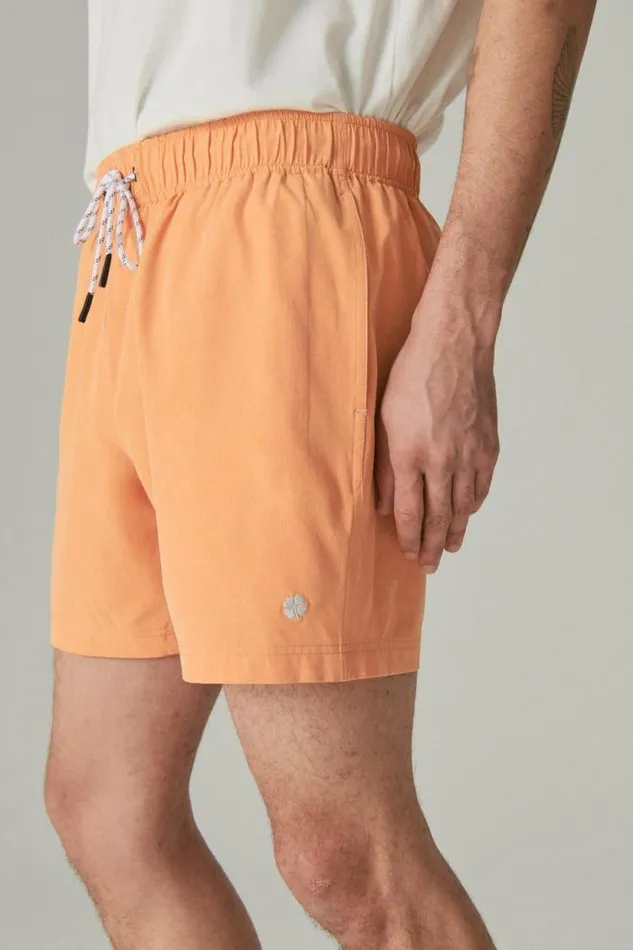 Lucky Brand 6034 Stretch Swim Short Amberglow Men Swim