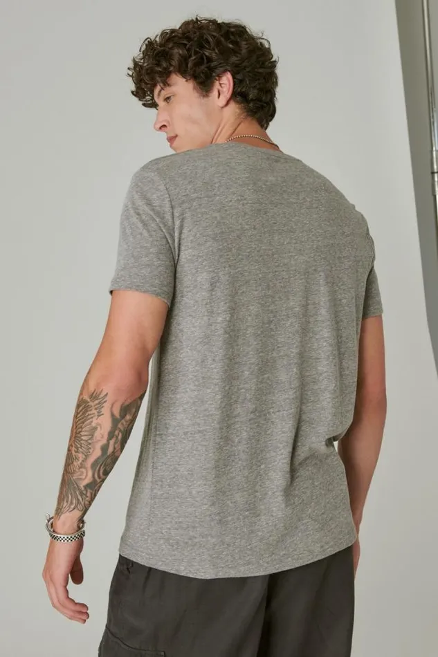 Lucky Brand Bud Clydesdales Heather Grey Men Graphic Tees