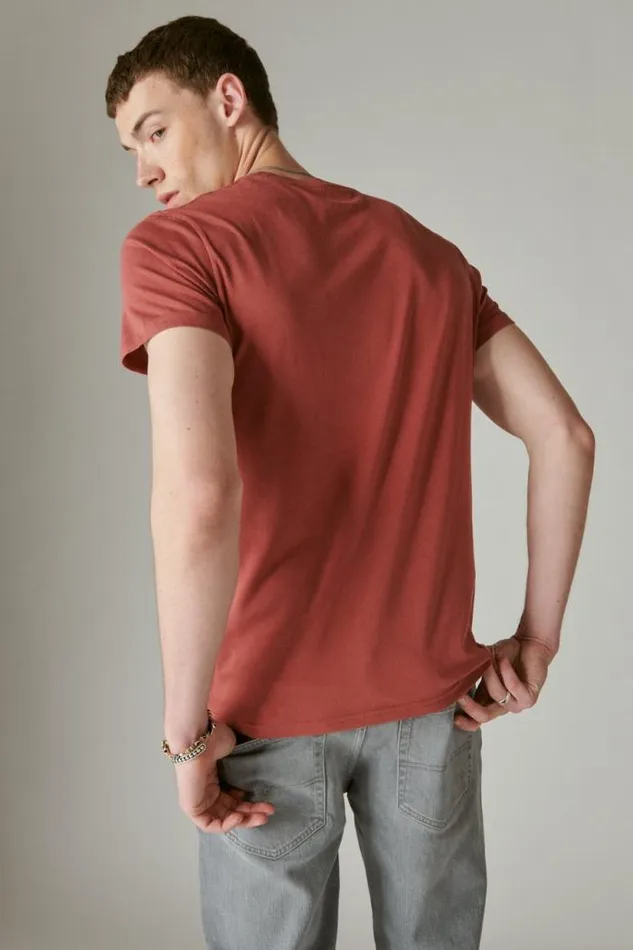 Lucky Brand Coca Cola Cowboy Tee Apple Butter Men Graphic Tees