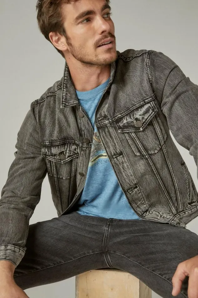 Lucky Brand Coyote Biker Tee Allure Men Graphic Tees