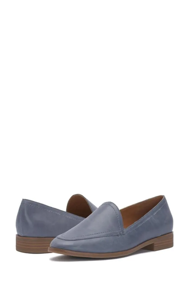 Lucky Brand Fiana Loafer Open Blueturquoise Women Shoes