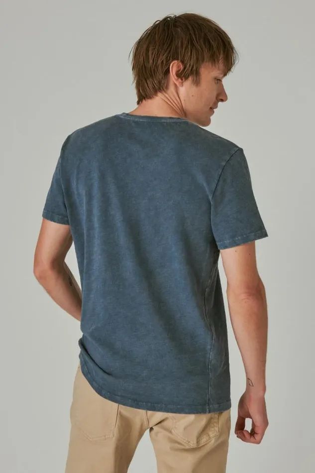 Lucky Brand Guinness Time Tee Midnight Navy Men Graphic Tees