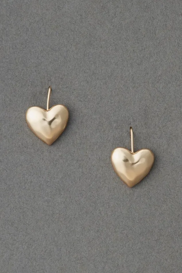 Lucky Brand Heart Threader Earring Gold Women Jewelry