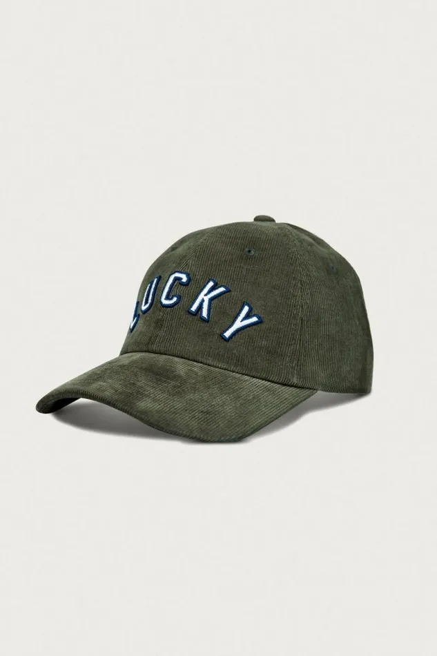 Lucky Brand Lucky Corduroy Baseball Hat Olive Branch MenWomen Hats