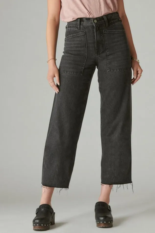 Lucky Brand Lucky Legend High Rise Wide Leg Raven Women Jeans
