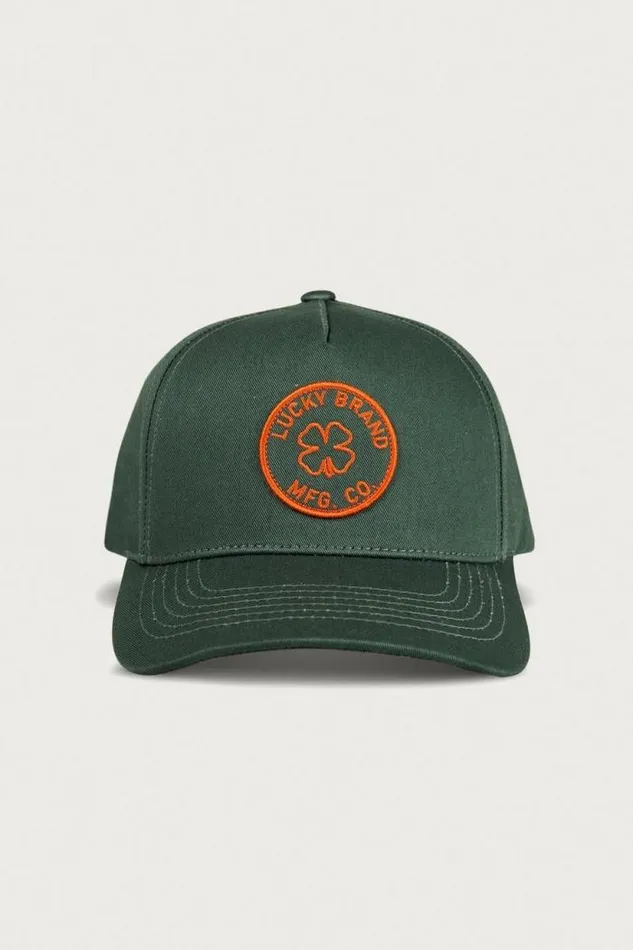 Lucky Brand Lucky Mfg Co Patch Hat Open Green MenWomen Hats
