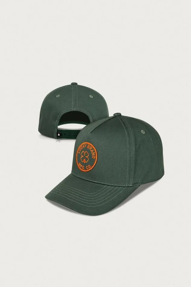 Lucky Brand Lucky Mfg Co Patch Hat Open Green MenWomen Hats