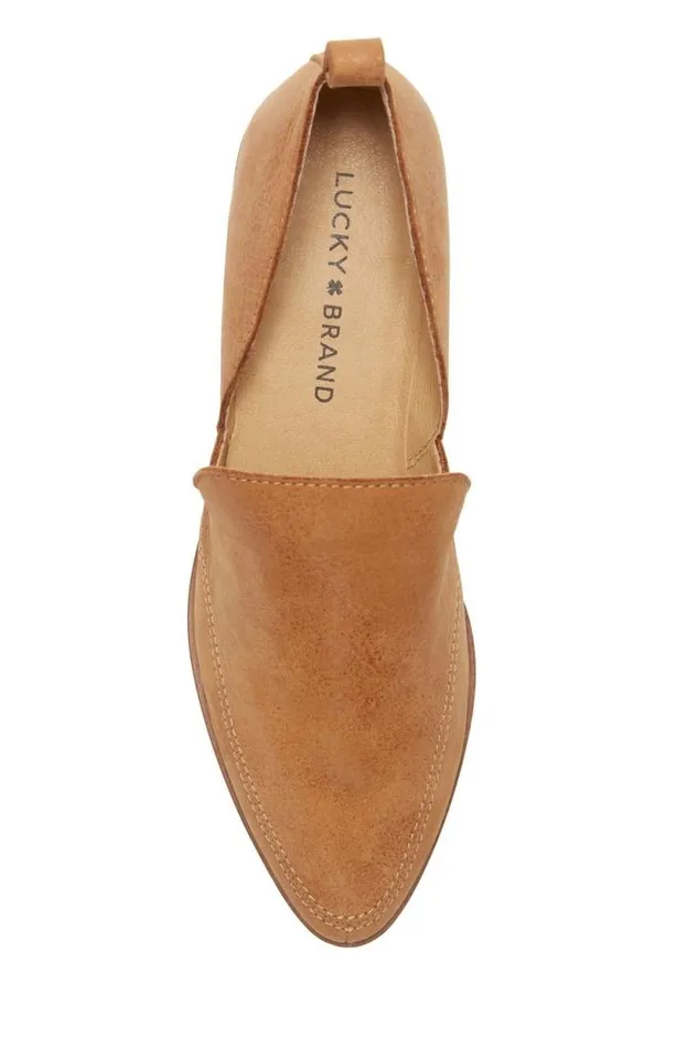 Lucky Brand Mahzan Loafer Open Brownrust Women Shoes