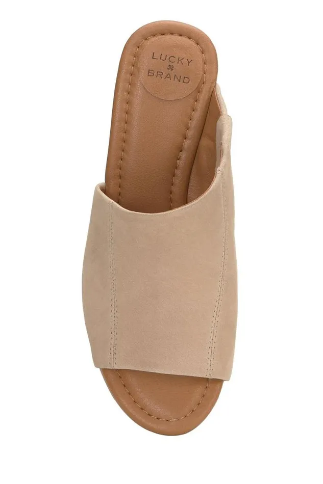 Lucky Brand Malenka Wedge Medium Beige Women Shoes