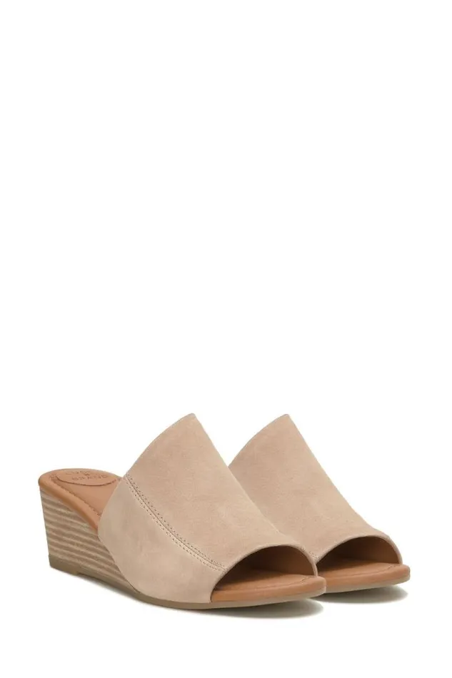 Lucky Brand Malenka Wedge Medium Beige Women Shoes