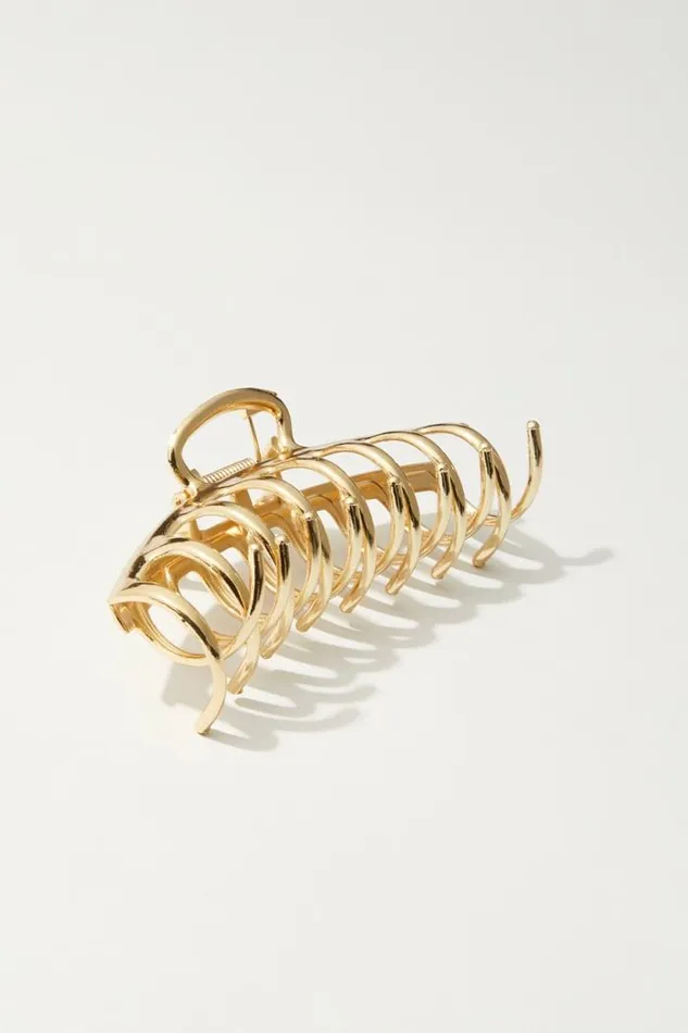 Lucky Brand Metal Claw Gold Women Hair Accessories