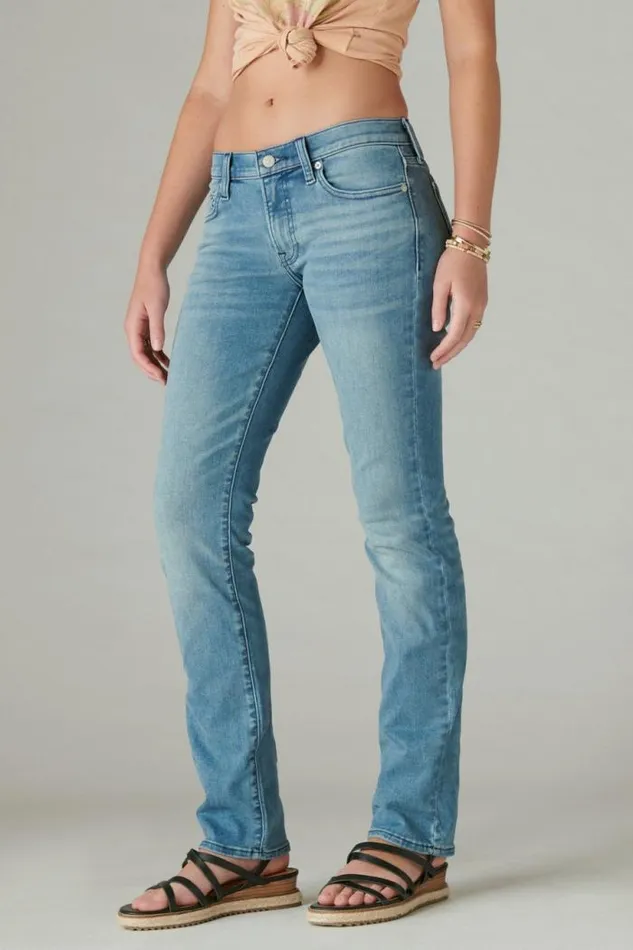 Lucky Brand Mid Rise Sweet Straight Glass Mount Women Jeans