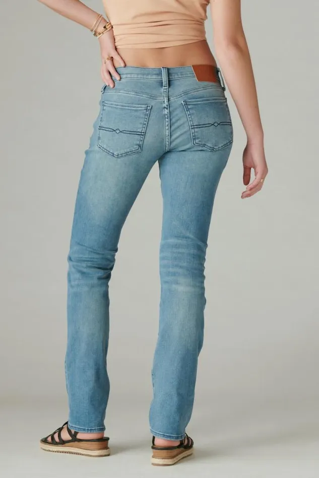 Lucky Brand Mid Rise Sweet Straight Glass Mount Women Jeans
