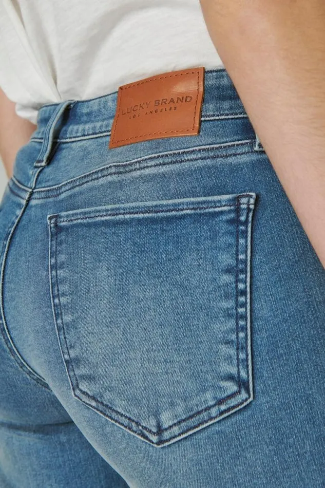 Lucky Brand Mid Rise Sweet Straight Glass Mount Women Jeans