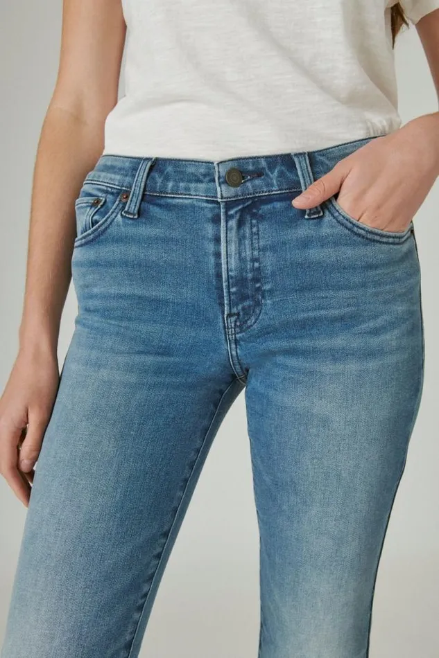 Lucky Brand Mid Rise Sweet Straight Glass Mount Women Jeans